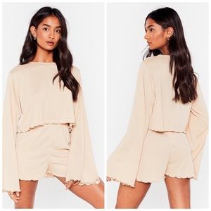 NASTY GAL Ribs Been A Long Day Lounge Set‎